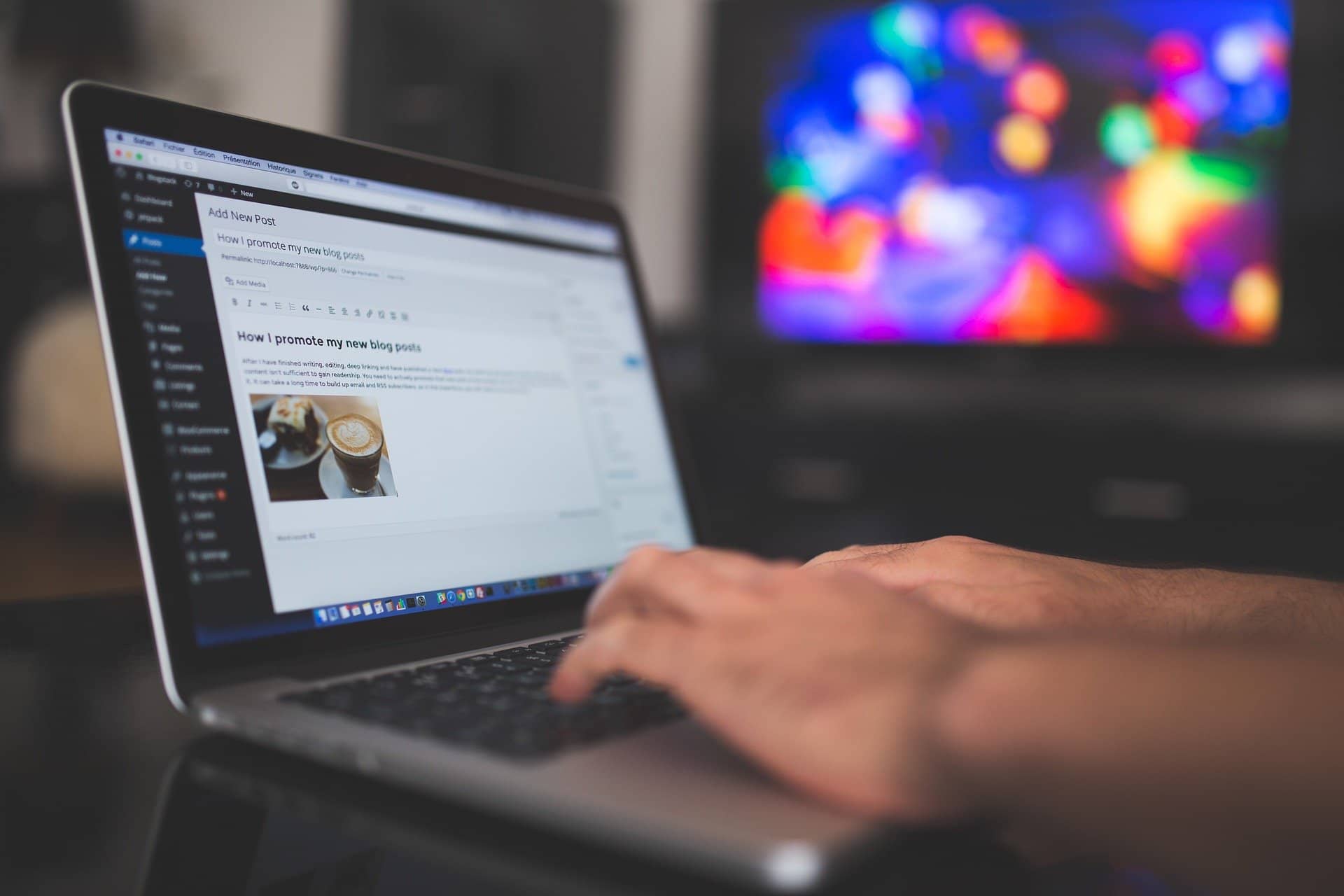 Image représentant l'interface de gestion WordPress