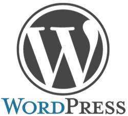 Image représentant le logo du CMS WordPress pour le développement de sites internet de tous types